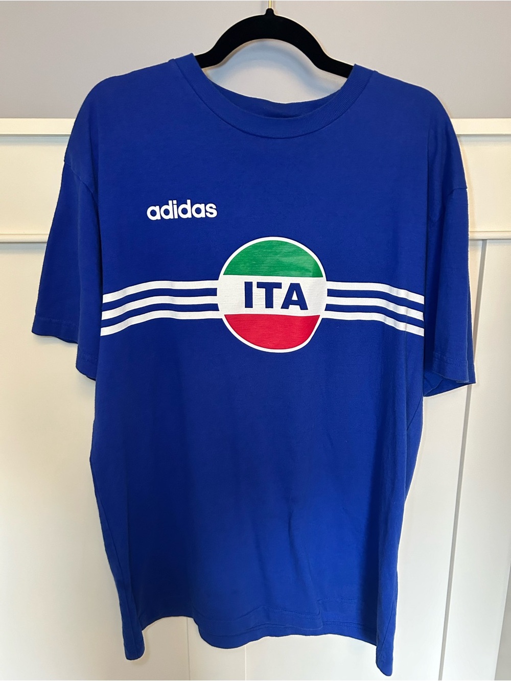 Vintage Adidas Italy three stripe t-shirt